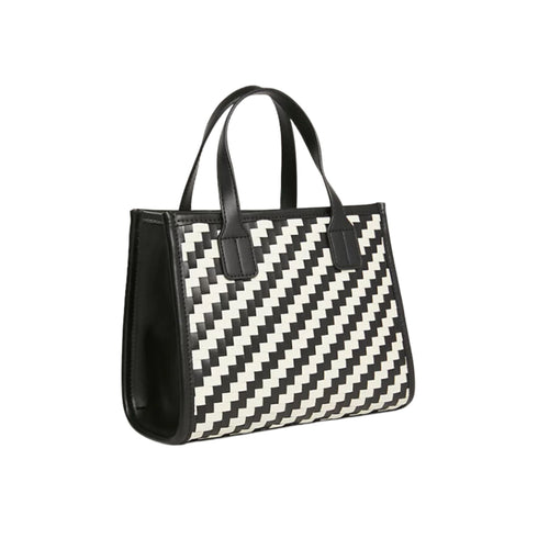 Tommy Hilfiger Borsa a mano Borsa Donna con righe zigzag Nero burro - Francavilla Moda